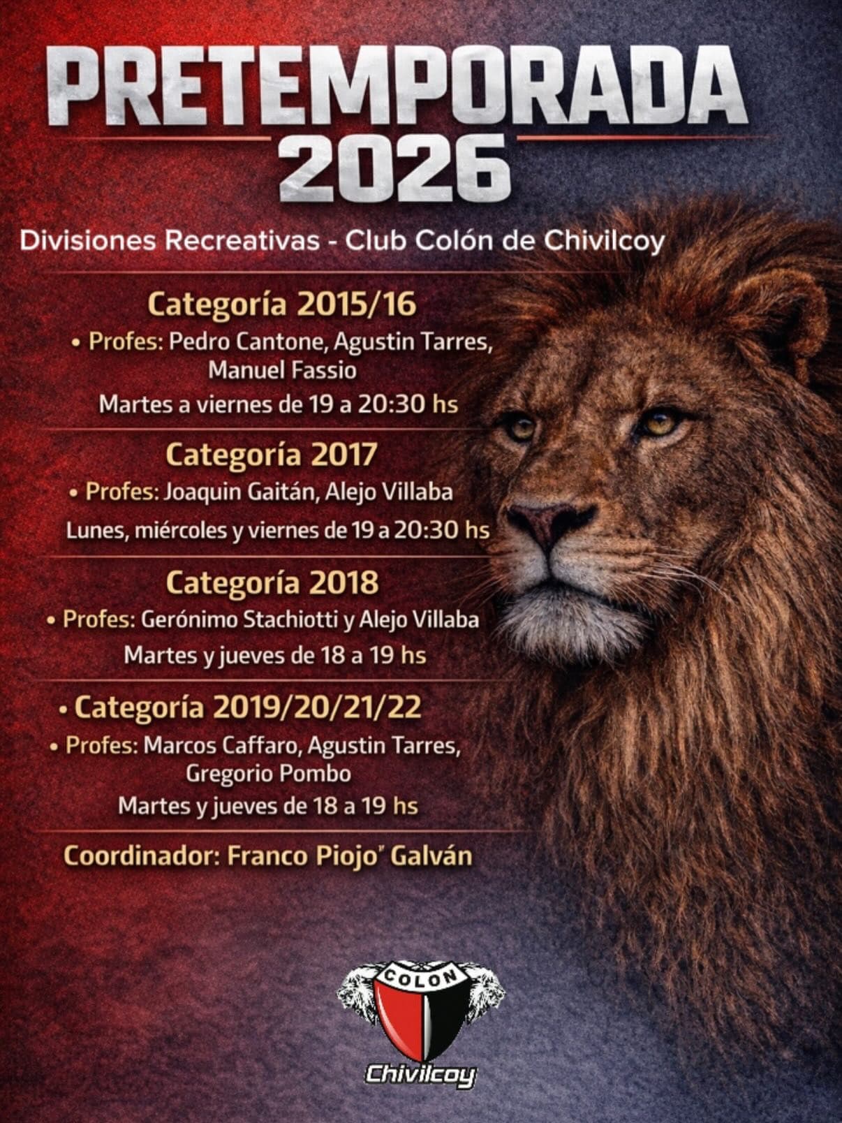 Divisiones Inferiores